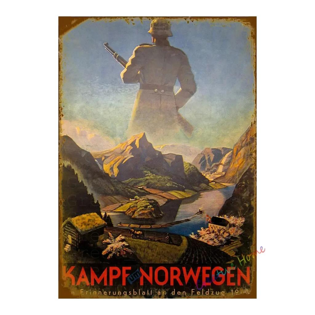 BarCafeVintageArt Keep Quiet Metal Sign-Vintage German Poster, Cave Sign|Great for Decorating Home Bar, Garage, Cafe&Living Room