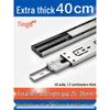 Silent Extra Thick Stainless Steel Drawer Slides with Rebound Damping