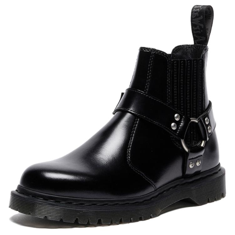 Dr. Martens 2976 Leather Fashion Comfortable Versatile Trendy Simple Short Chelsea Boots Unisex boots Black 41387001