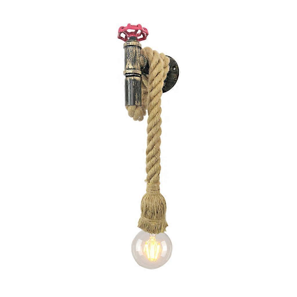 Wanddekoration WandleuchtenKreative Hanfseil Wandlampe Retro Wasser