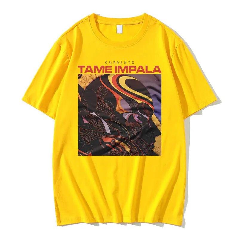 Tame Impala Graphic T Shirt Tame Arctic Monkeys Tshirt Unisex Women Vintage Harajuku Punk T-shirt Unisex Hip Hop Oversized Tops Tees