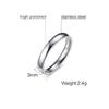 Vnox Mens Basic Wedding Rings for Women Never Fade Color Stainless Steel Alliance Anel Unisex Accessory