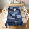 1 pièce Nappe, Nappe Patchwork Vintage Motif Jean, Convient pour la Cuisine et la Salle à Mangerzyc