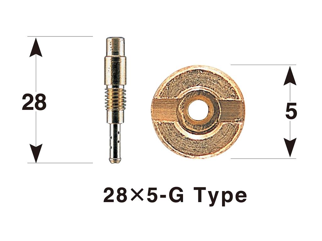 POSH FAITH Motorcycle Pilot Jet Set of 3 Oversized Pilot Jets for Honda Monkey (28x5-G) (1999-present) 756001-10