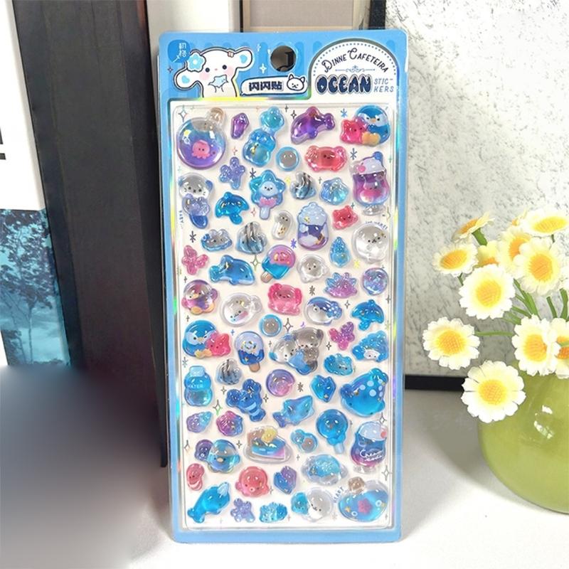 Food Grade Resin Sushi Raised Sticker for Child Sensory Play Creative Learning and Decorative Use
