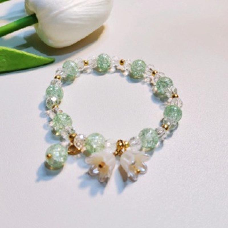 Lily of the Valley Butterfly Bracelet - Multi-Style Beaded Star & Moon Design