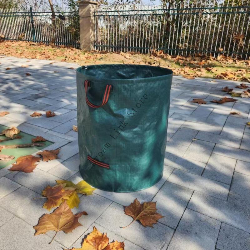 

Q1FD 500L Reusable Garden Bag Large Capacity Sacks Light Trash Rubbish Bags CN