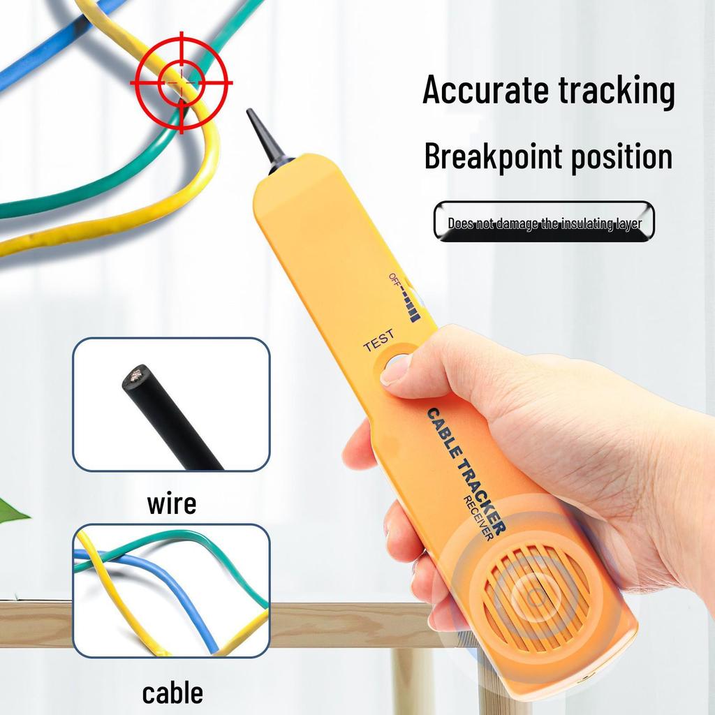 RJ11 Line Tracer & Short Circuit Tester with Alligator Clips