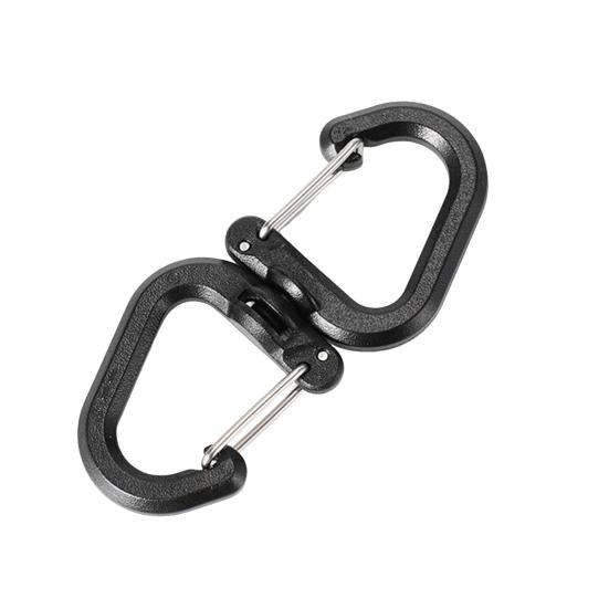 1/5Pcs 360 Degrees Rotating Hook Portable Lightweight Outdoor Camping Hiking S-shaped Swivel