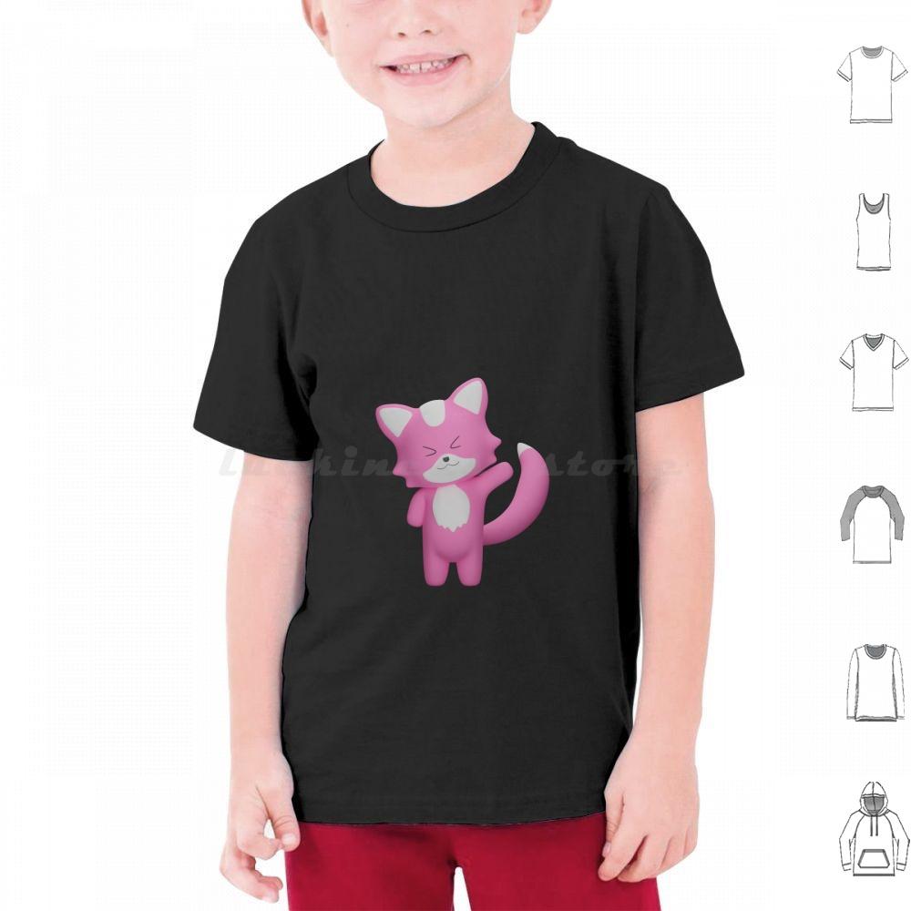 Hi  My Name Is Patricio T Shirt Cotton Men Women DIY Print Fox Animal Cute Funny Animals Pink Aesthetic Cat Kitten Kawaii