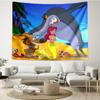 Zig & Sharko Print Tapestry, Backdrop, Easy Setup, Ideal for Bedroom, Office & Living Room, with Aesthetic Wall Hanging Decor.