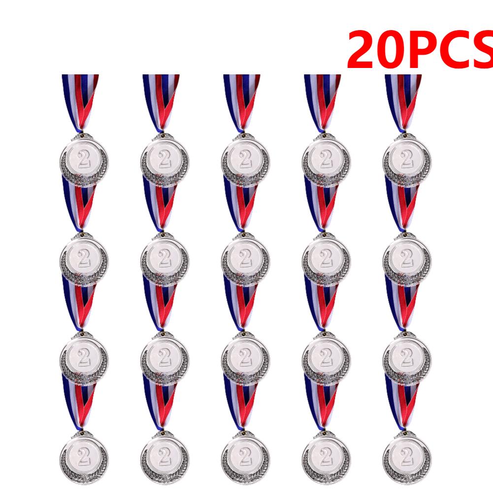 Winner Reward Medals Gold Silver Bronze Prizes Medal with Neck Ribbon Award Medal Kids Sport Competition Prize Medal Souvenir