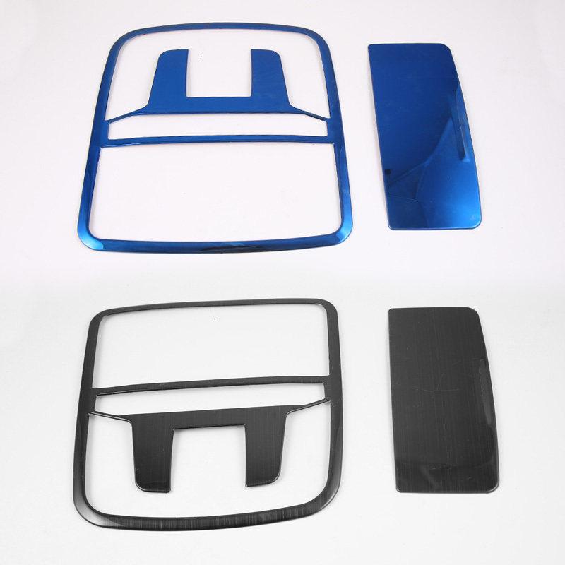 For Honda CR-V CRV 2017 2018    2022 Stainless Steel Car Front Reading Light Frame Roof Lamp Trim Cover Accessories