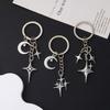 Metal Metal Key Rings Y2K Cellphone Lanyard Pendant New Star Moon Keychain  Bag Decoration