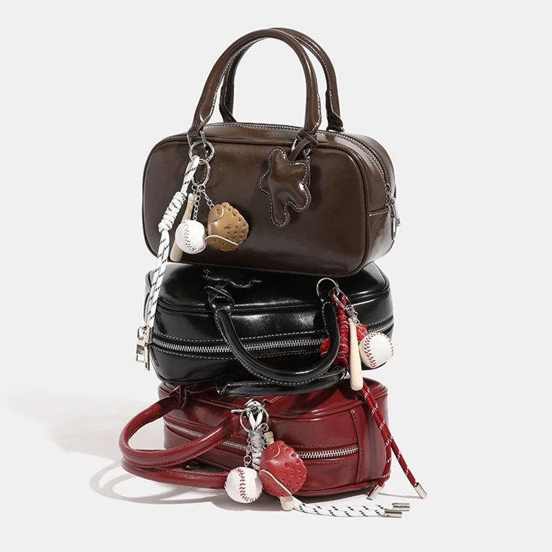 Bag Niche Bowling Bag, New Retro Handbag, Shoulder Bag, Crossbody Bag, Women's Boston Bag