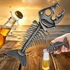 Fishbone Shaped Bar Tool for Home Bar Bronze/Grey Black Retro Fish Skeleton Bottle Opener Gift for Beer Lovers Fishing Fans 5