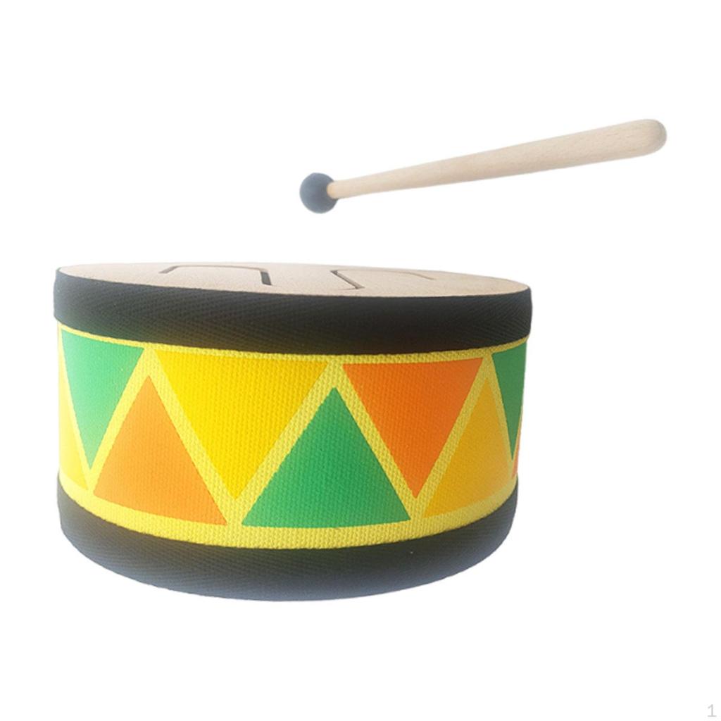 Wooden Hand Drum Percussion Instrument Musical Toy Professional Sturdy Lightweight Educational with