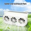 Solar Energy Car Exhaust Fan Air Purifier System High Speed Heat Dissipation Large Air Vent Design Odor Eliminator Fan for Auto
