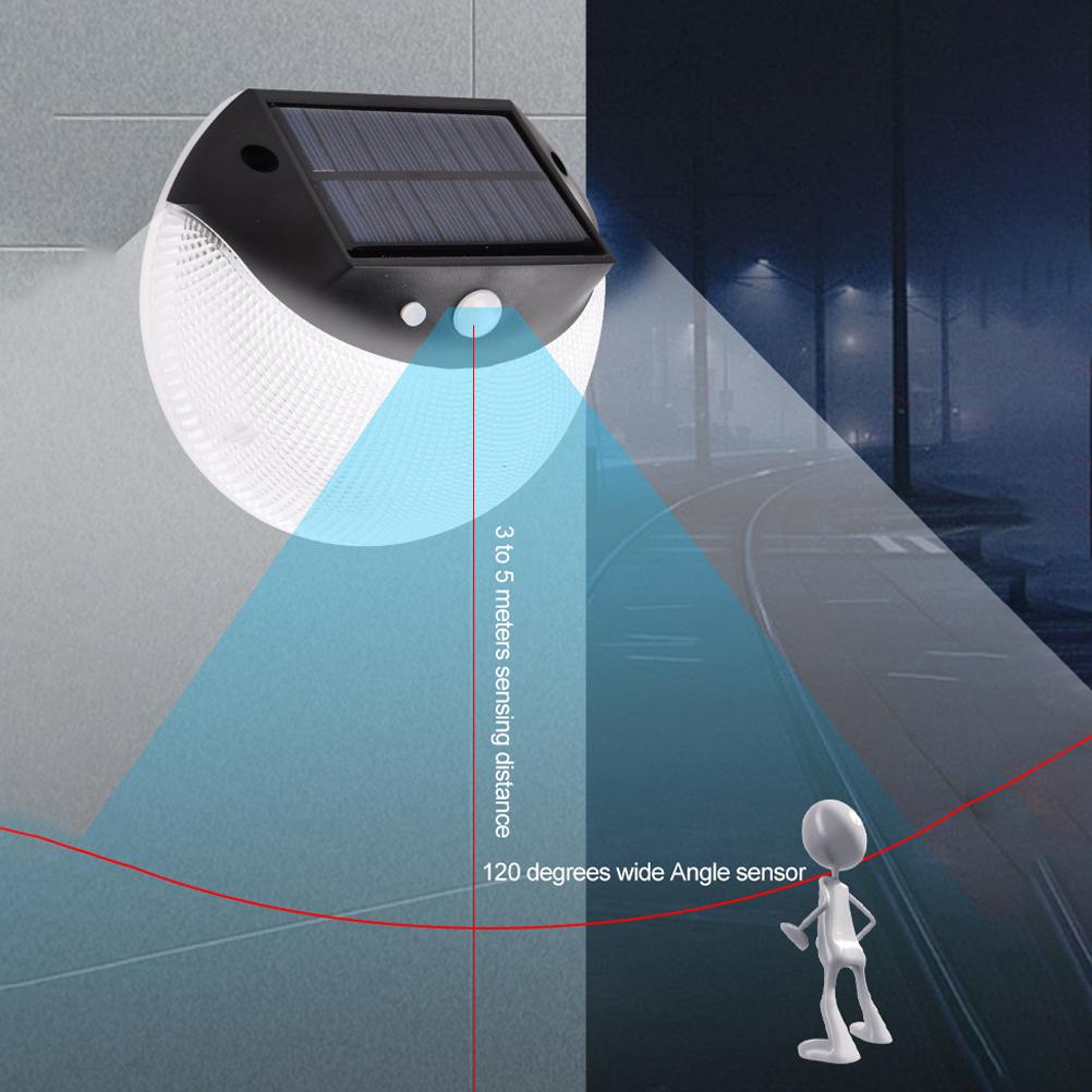 Solar Deckbeleuchtung Runde Wandleuchten Außen Kabellos Solarinduktionslicht für Garten Treppe Veranden Beleuchtung