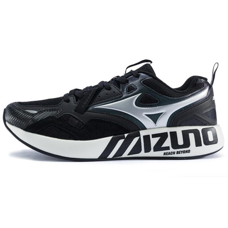 Mizuno Pi Black Silver Sneakers D1GH201490 40