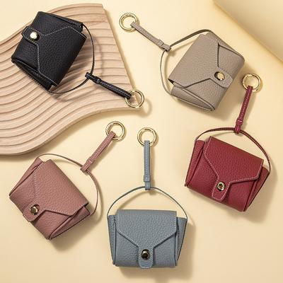 Neue Kopfhörertasche aus Rindsleder erster Schicht, Anhänger, Accessoires, modische Mini-Mini-Schmucktasche, Mehrzweck-Lippenstift-Aufbewahrungstasche