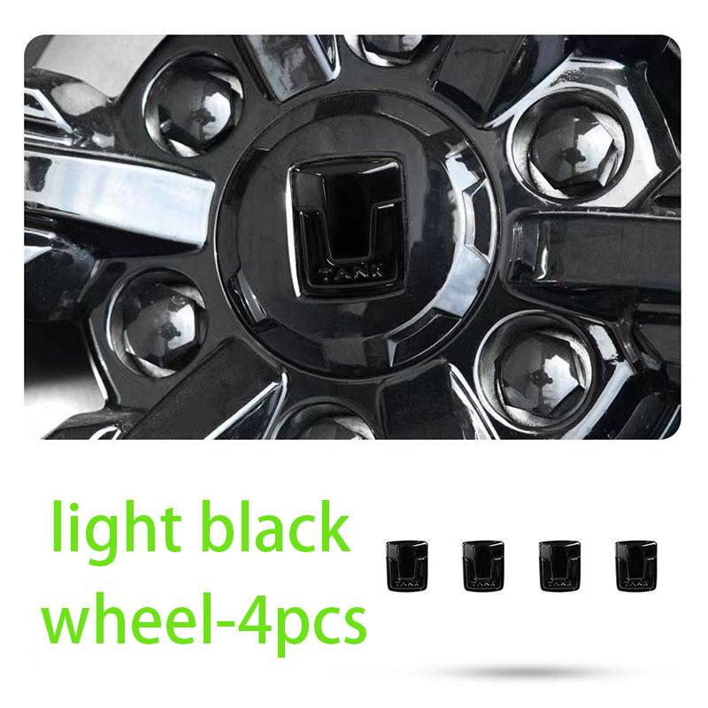 For Great Wall GWM WEY Tank 300 Accessories 2020 2021 2022 2023 Car Front Emblem Badge Decals Black Badge Logo Emblem Cover