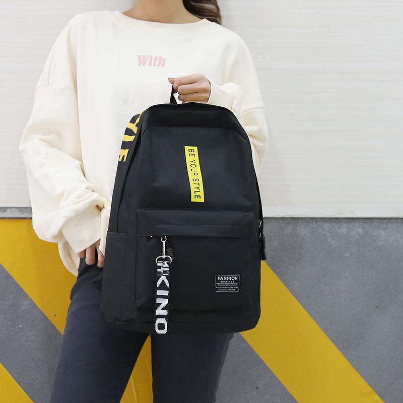 Large Capacity Oxford Backpack Solid Color Multi-Functional Simple Design for Students Ideal Back-to-School Season