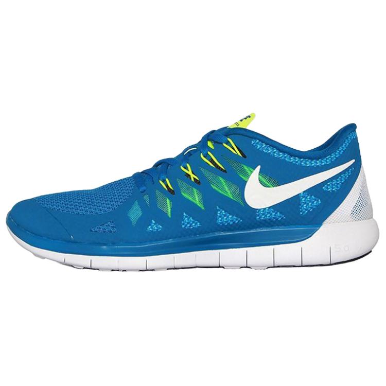 Nike Free 5.0 Comfortable Soft Non-Slip Wear-Resistant Low-Top Casual Running Shoes Unisex Sneaker Blue 642198-401