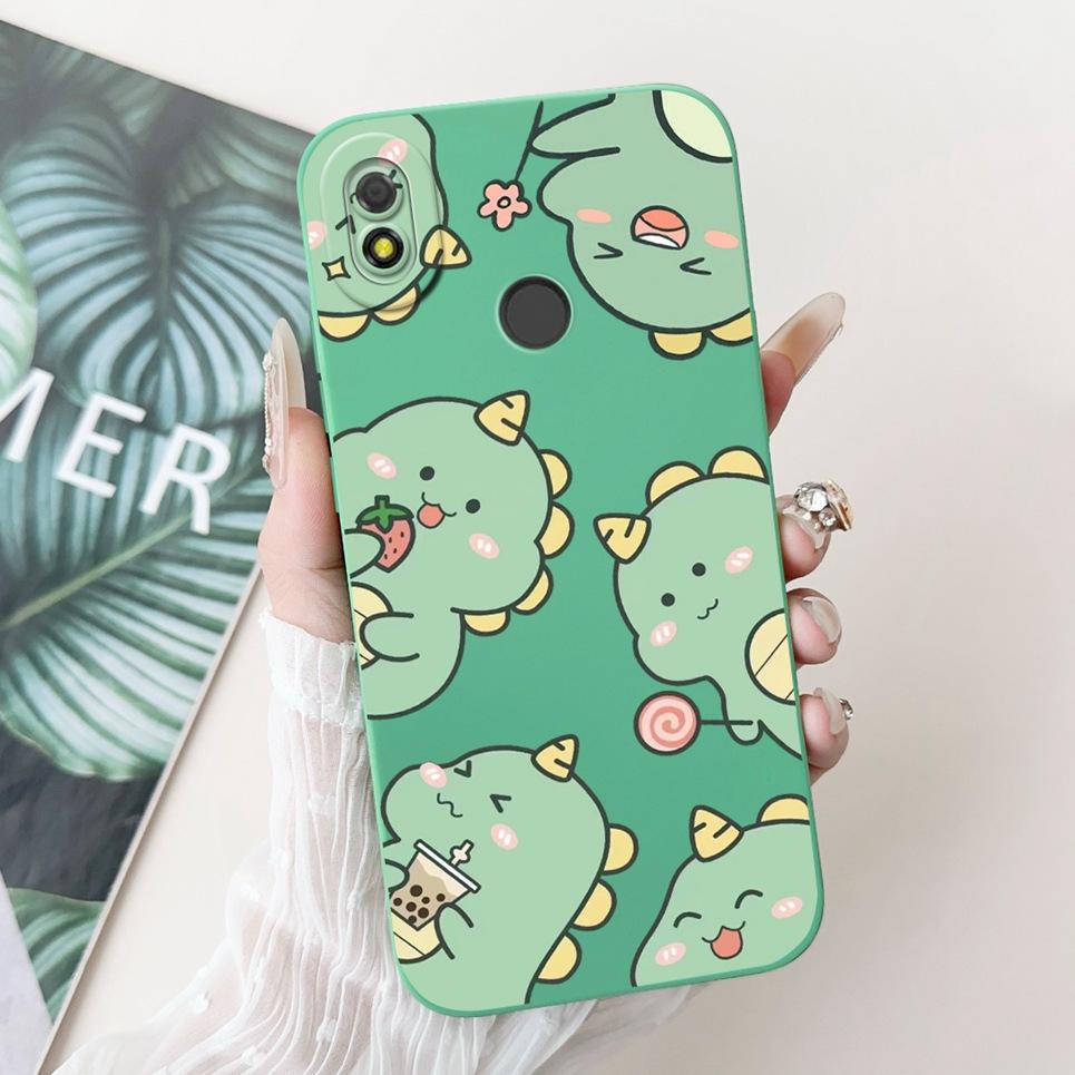 For Tecno Pop 3 Plus BB4 Spark 4 Lite Soft Silicone Cute Cartoon Animals Dragon Painted Matte Cover Pop3 Bumper 6.52" Phone case