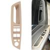 Beige ABS Window Control Switches Trim Panel , Clip On Driver-Position Door Replacement with Handle Opening, Rear Reinforcement Ribs and Integrated