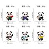 2026 World Cup Panda Football Badge Cute Cartoon Animal Sports Games Souvenir Brooch Pin