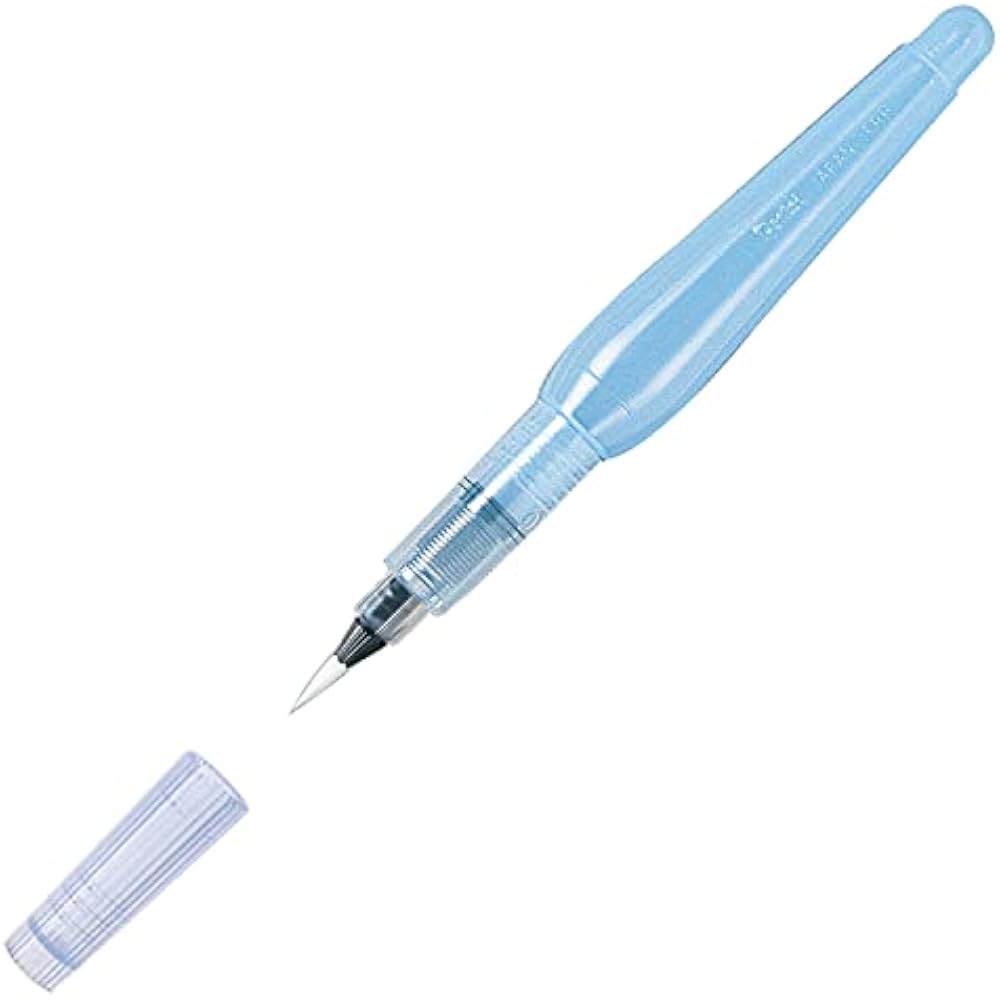 Pentel Water Brushes, Vistage Round Brushes, Small, 5 Pcs, FRH-F