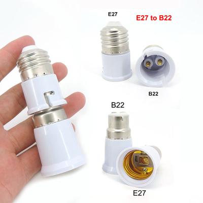 Led Lamp Base Socket Converter B22 To Screw E27 To B22 Light Bulb Adaptor Holder AC Power Adapter Lighting Parts