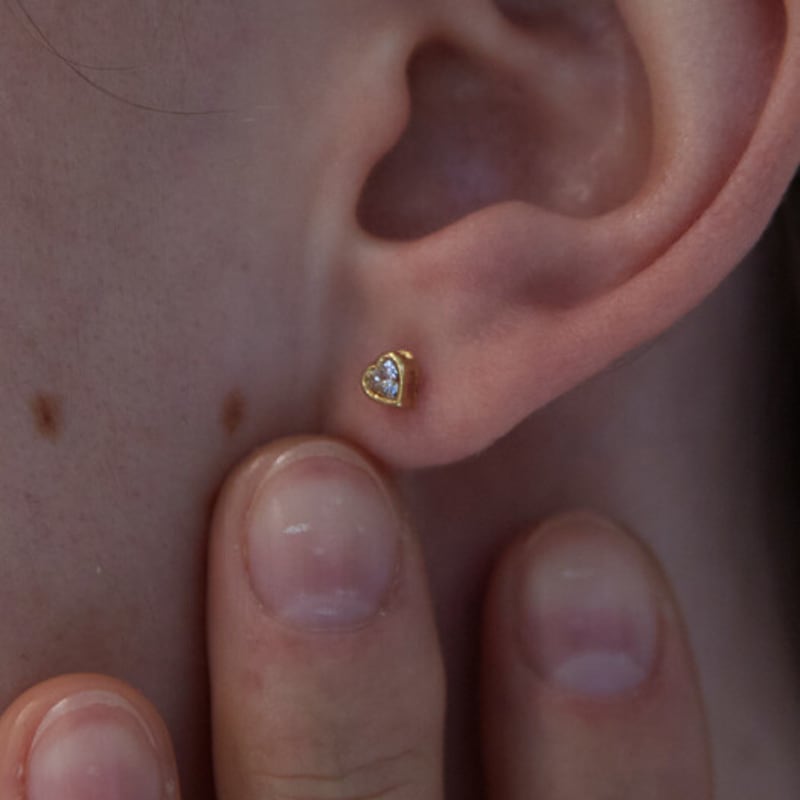 MARQUEMENT 10K 14K Piercing Inimă Lombardi