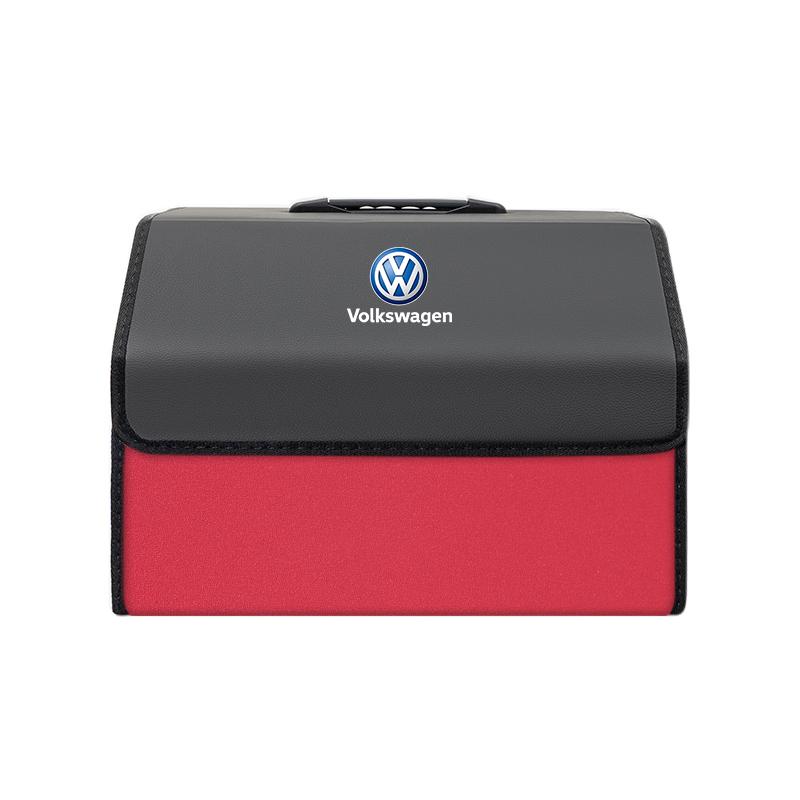 Car Leather Storage Box Auto Trunk Organizer Bag Accessories For VW Golf Polo Tiguan Touran Jetta Passat aw2 CC T5 GTI Magotan Caddy