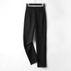 Women's High-Waisted Slim-Fit Straight-Leg White Pants for Summer