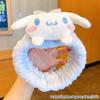  Cartoon Hairband Face Wash Makeup Hairband  Kuromi Plush Absorbent Headband Plush Towel Headband Decoration