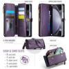 CaseMe Flip Leather Phone Case for Samsung Galaxy Z Fold 7 5G 6 5 4 3 S26 Ultra S25 Edge S24 FE S23 S22 S21 S20 Plus Note 20 Zipper Wallet Card Cover