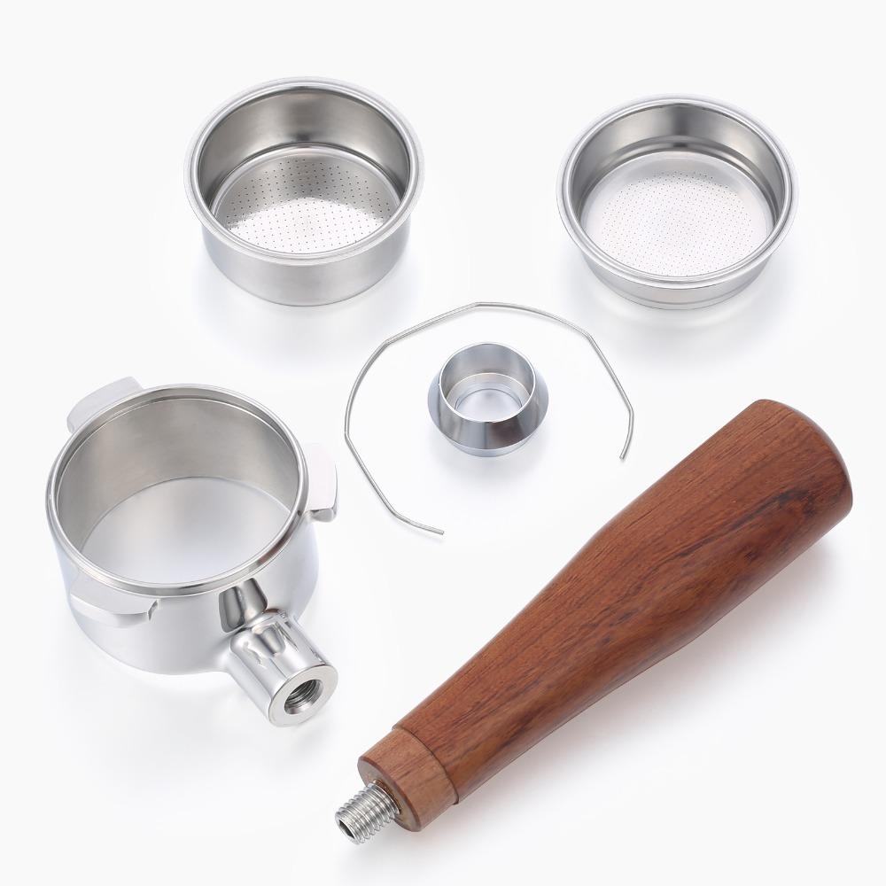 51mm Diameter Bottomless Portafilter 3-Ear Design Espresso Filter Holder Coffee Brewing