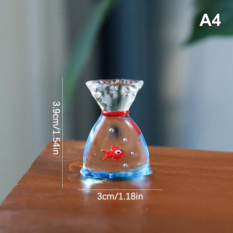 Handcrafted Glass Pocket Fish Figurine Mini Pocket Fish Ornaments Vibrant Glass Fish Desktop Decoration Home Office Decor