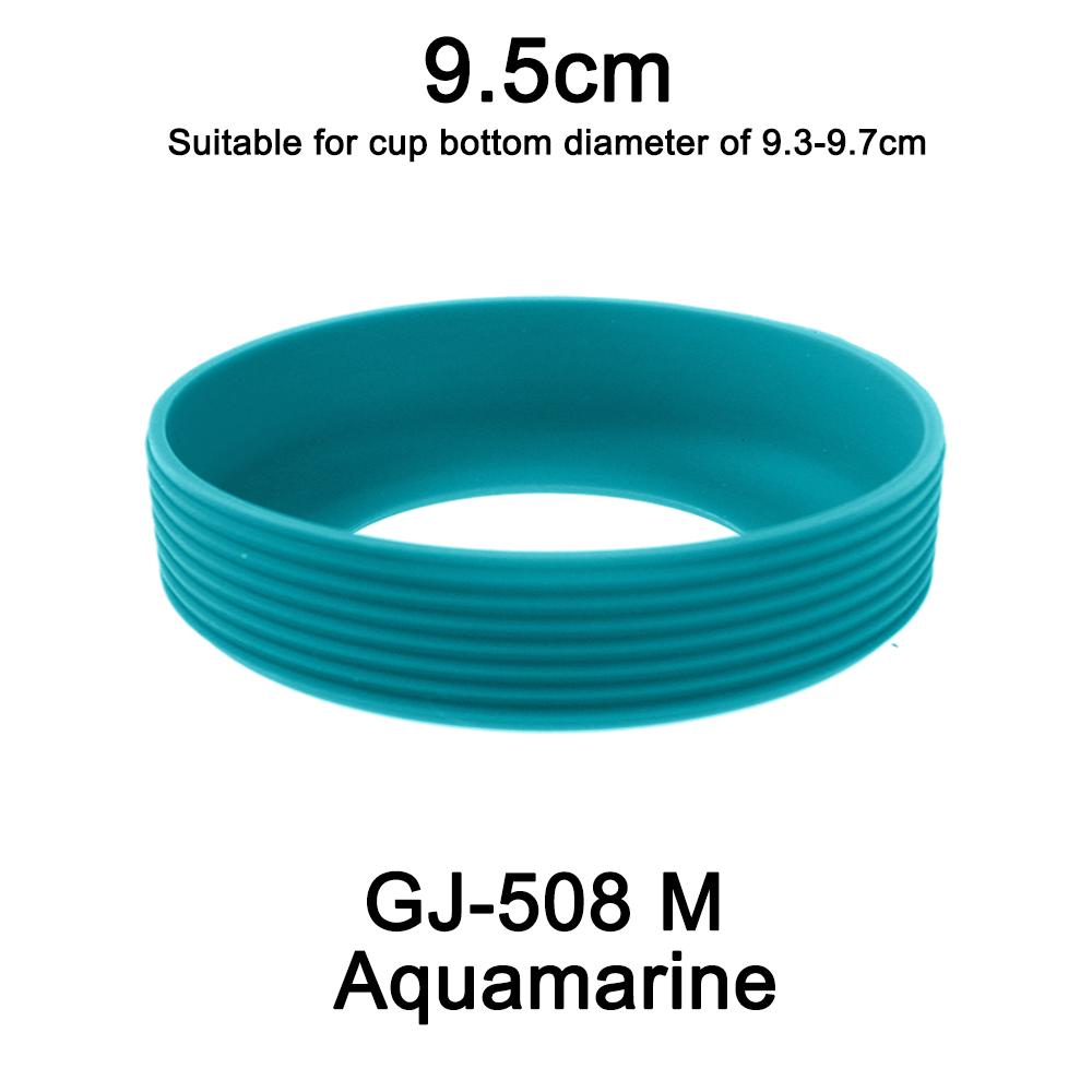 1Pc Diameter 9.5CM 24G Threaded Soft Silicone Cup Bottom Cover Wear Resistant Ring Sleeve Anti Slip Good Toughness Elastic