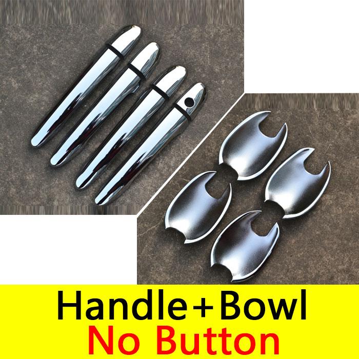 for Mazda 2 Demio Accessories Chrome Door Handle Luxury No Rust 2007-2014 2008 2009 2010 2011 2012 2013 Car Sticker Car Styling