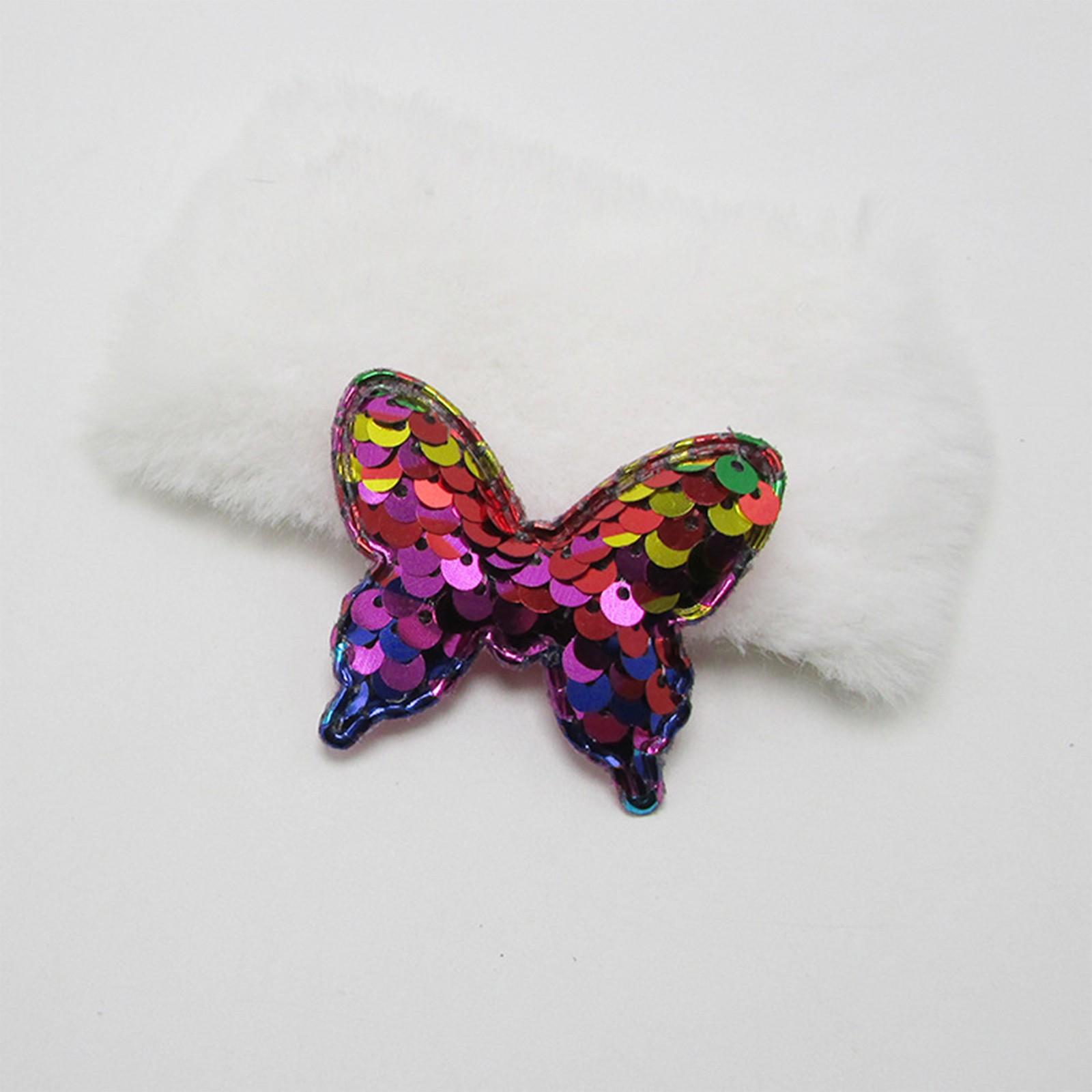 

16 шт. 44*52 мм блестящие подушечки с пайетками аппликации в виде бабочек для рукоделия одежда швейные принадлежности DIY заколки для волос аксессуары One Size