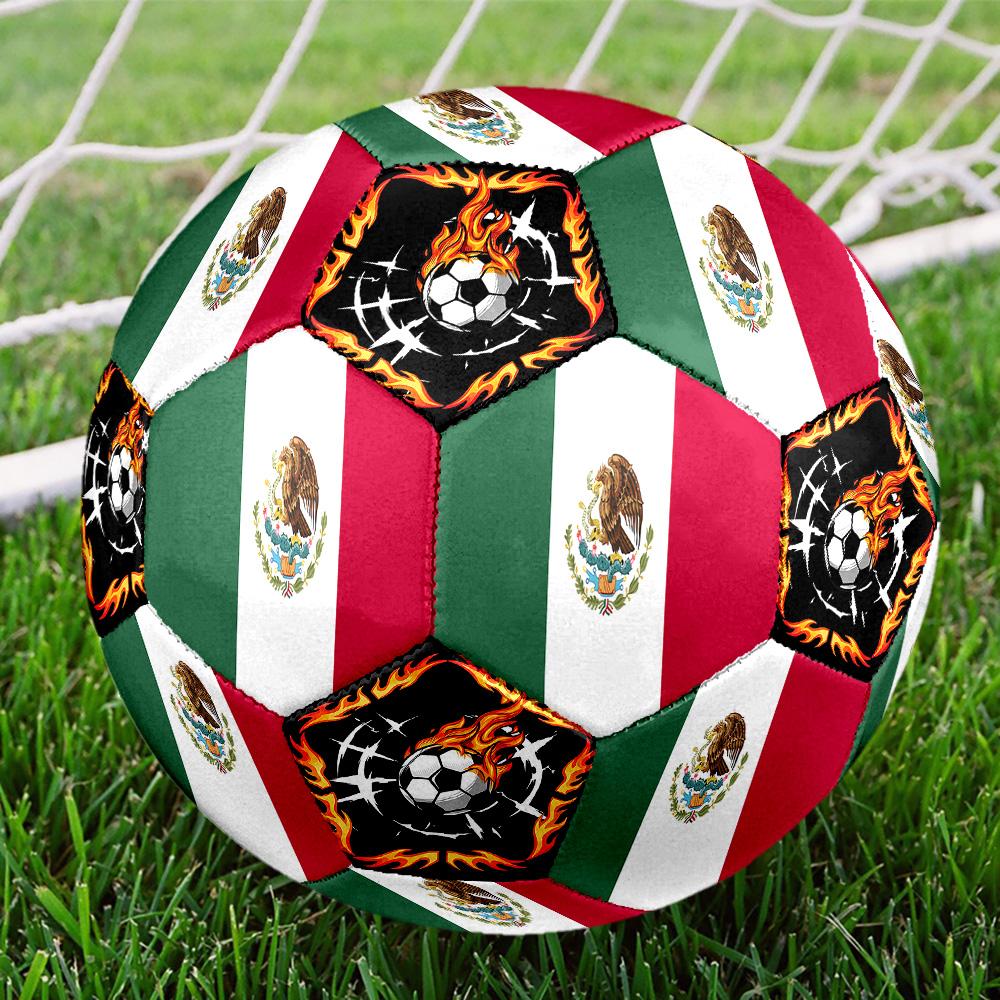 1pc Mexican Sports Theme Size 5 Soccer Ball Professional Match Training Football Indoor &Outdoor Sports Ball Lightweight Durable c6617