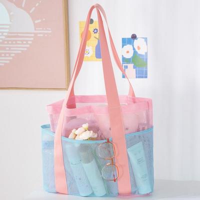 Fashion Handheld Swimming Bag Large Capacity Mesh Beach Bags Foldable Sport Bag