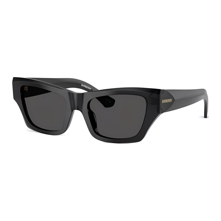 Burberry Logo Design Acetate Square Sunglasses Women's Black