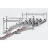 TOMIX N Gauge Vehicle Base Rail Set 91016 Silver 8 X 32 X 25 Cm