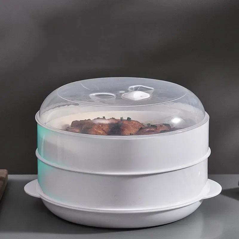 Thanstar Mikrowellen-Dampfgarer, Mikrowellen-Lebensmittel-Kochbehälter, Haushaltsbrötchen, gedämpfte Werkzeuge, Küchenhelfer und Zubehör