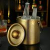 1 L Ice Wine Container Made of Stainless Steel with Handle for Cooling Drinks