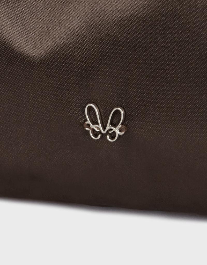 Mmw [Mmw] Satin Shoulder Bag (Brown)